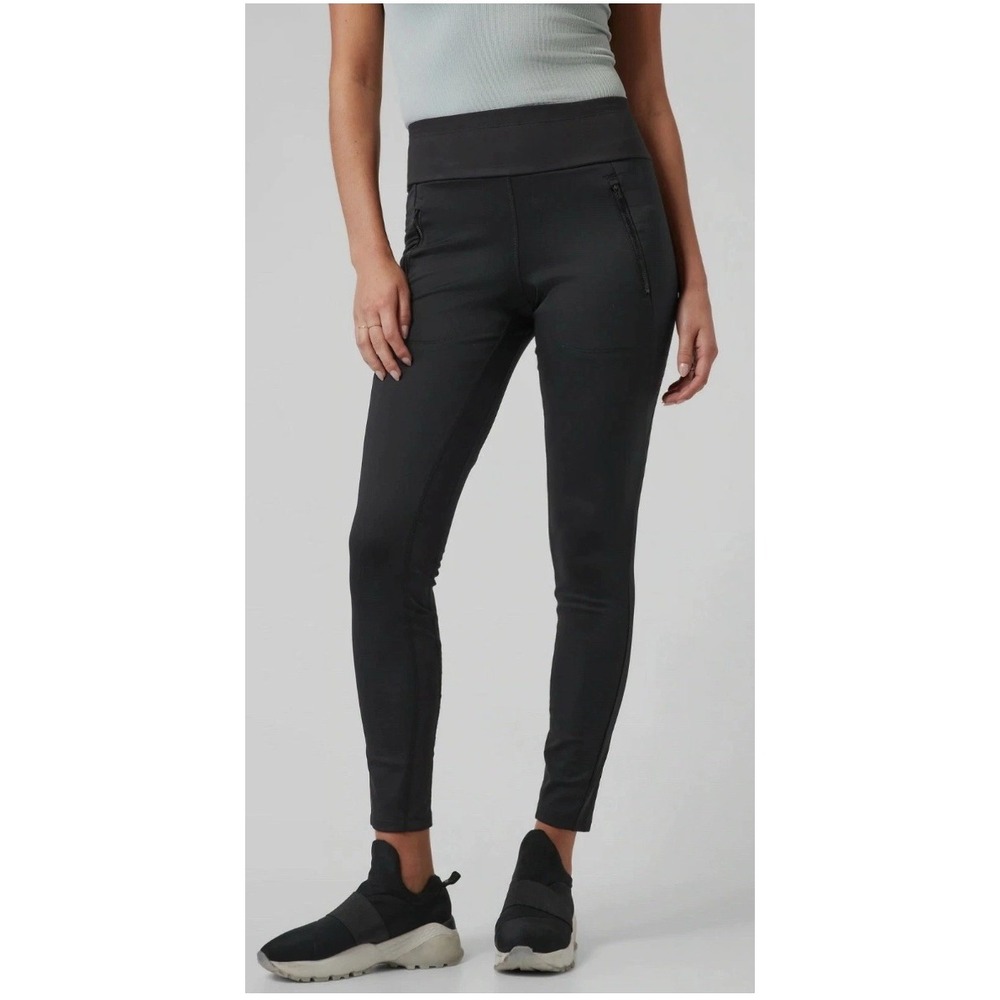 Athleta Peak Hybrid Fleece Tights 511126 XS‎ Black High Waisted Winter Pants
